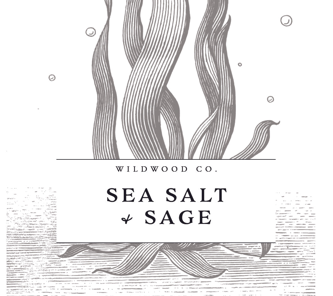 SEA SALT + SAGE with Bergamot + Driftwood | 180g