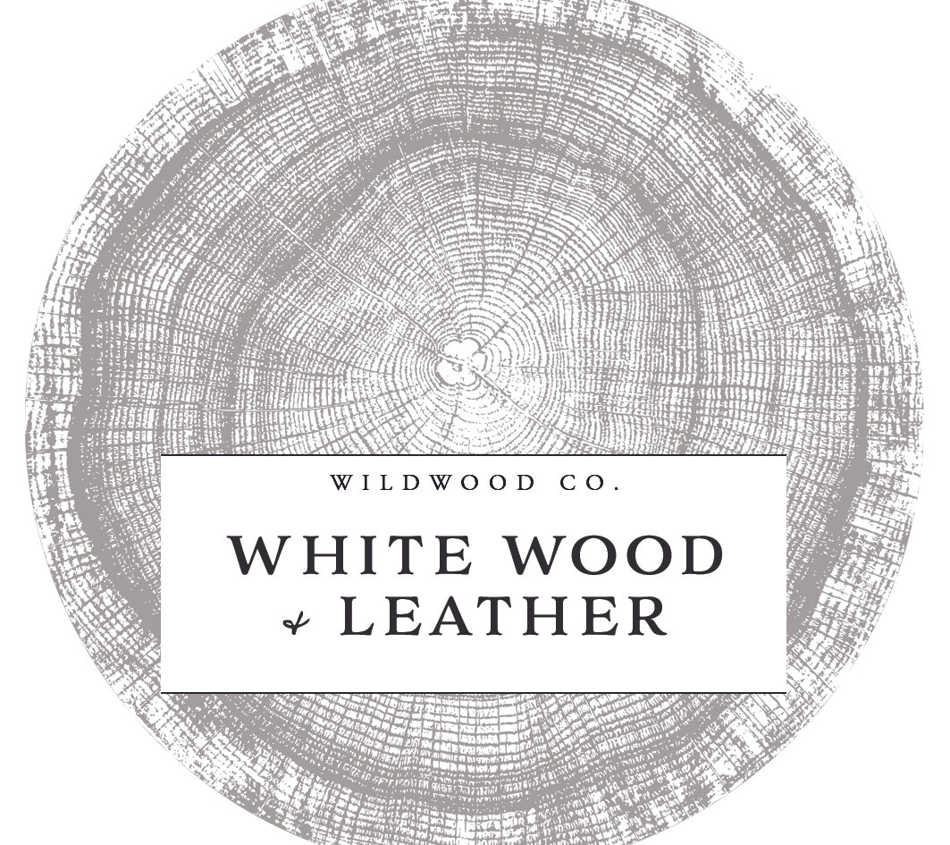 WHITE WOOD & LEATHER with Blood Orange, Vanilla + Nutmeg | 180g