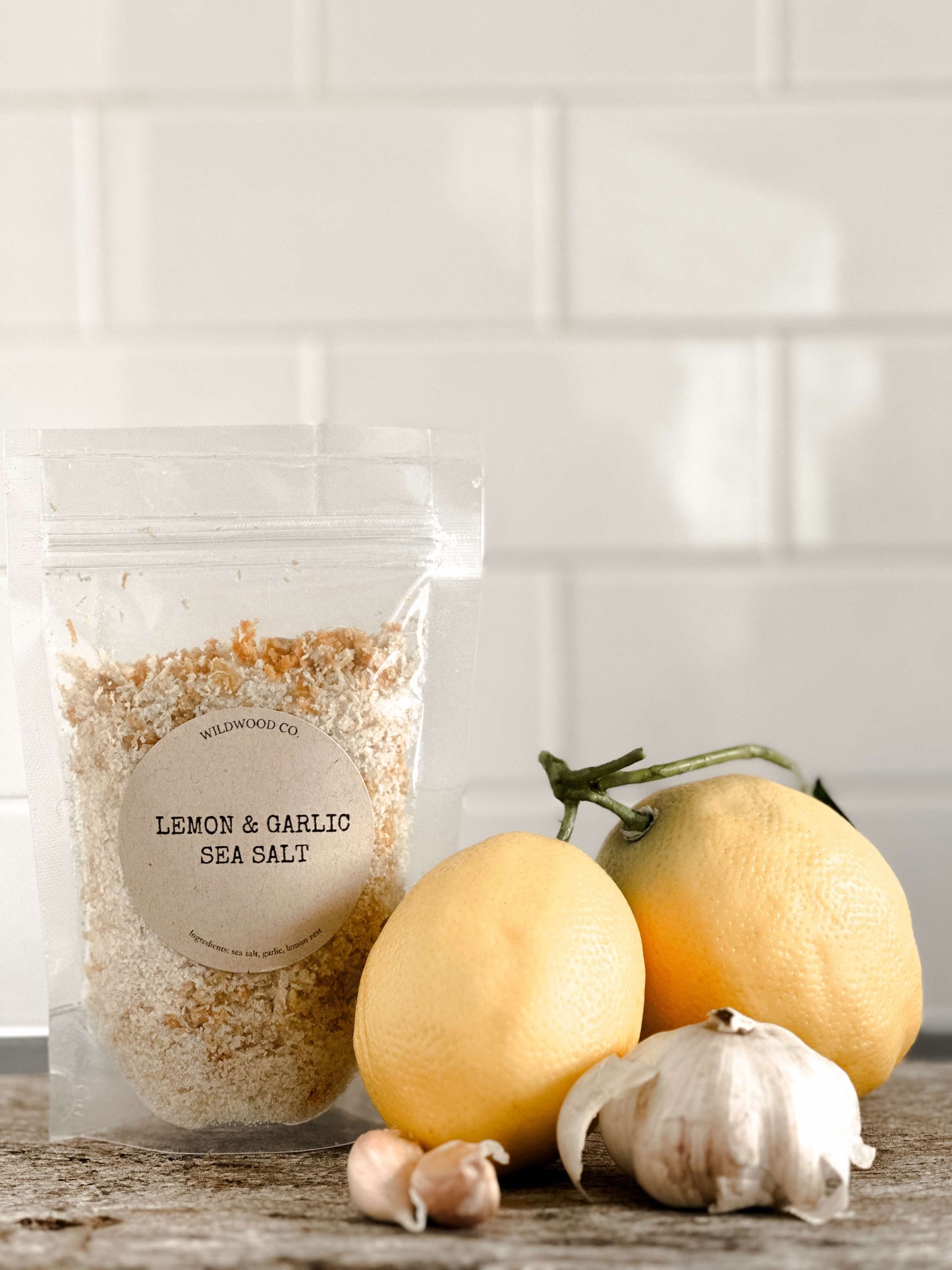 LEMON + GARLIC SEA SALT