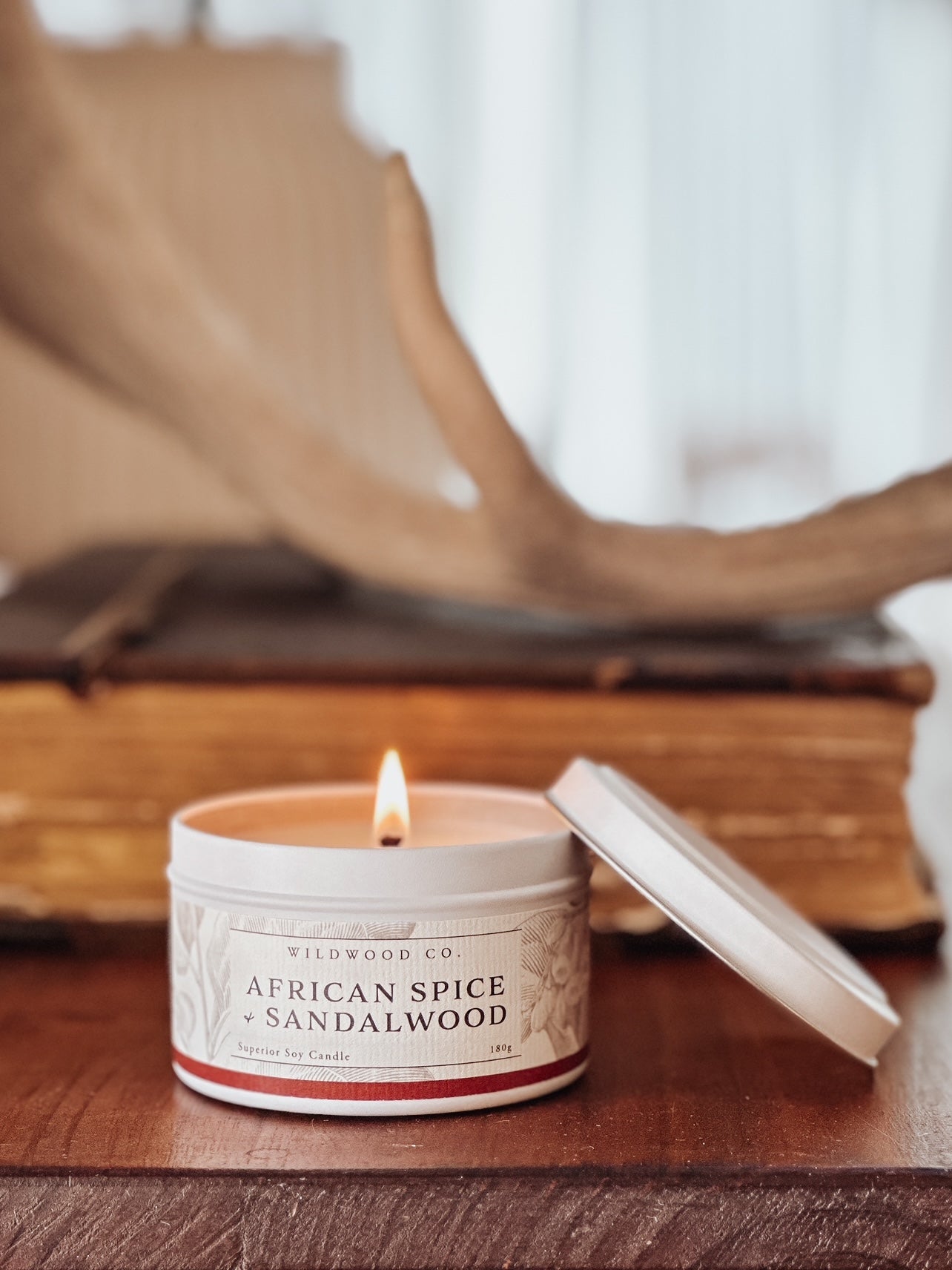 AFRICAN SPICE + SANDALWOOD with Fresh Citrus + Sweet Geranium | 180g