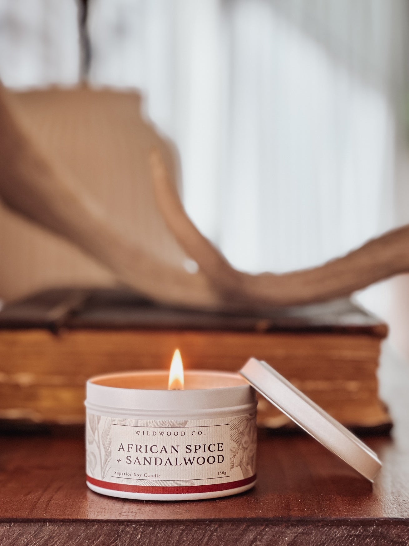 AFRICAN SPICE + SANDALWOOD with Fresh Citrus + Sweet Geranium | 180g