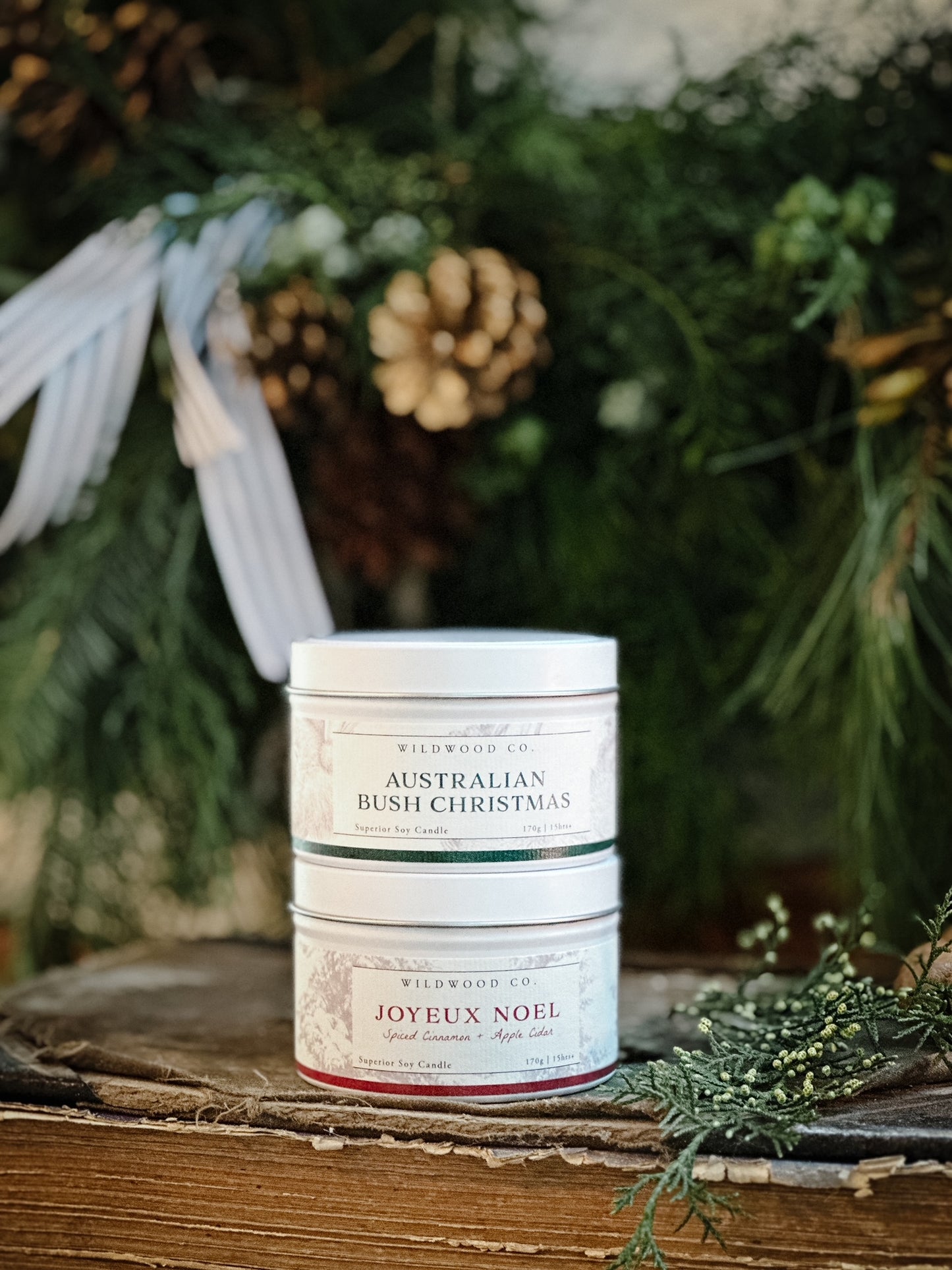 AUSTRALIAN BUSH CHRISTMAS with Wattle, Lemon Myrtle + Sandalwood | 180g W/S